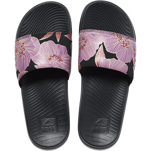 2021 Reef Womens One Slide Flip Flops CI4730 - Purple Blossom